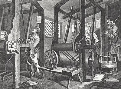The Fellow 'Prentices at their Looms William Hogarth